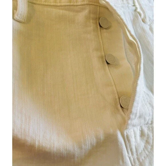 MOTHER Women's The Ditcher Crop Totally Innocent White Jeans Size 32 NWOT $189 - Picture 12 of 14